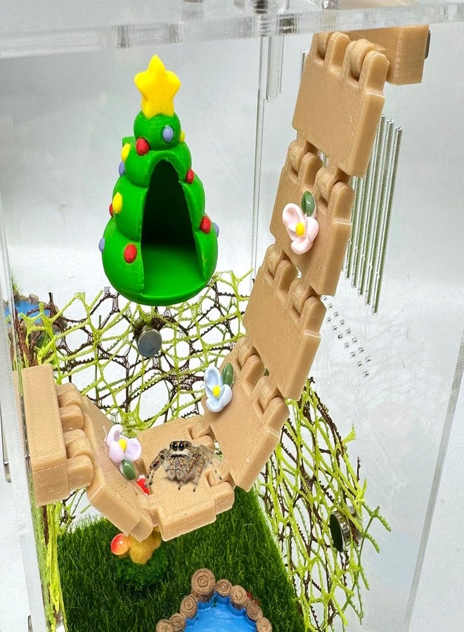 Julang Jumping Spider Accessories Bridge, Magnetic Mounting Suspended Climbing Bridge, for Small Reptile Enclosures - Image 5